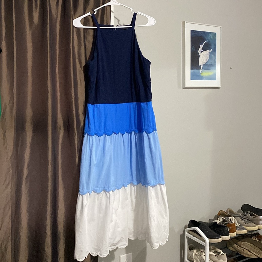 Ann Taylor Tiered Midi Dress